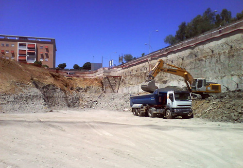 Otra vista de las obras en junio de 2009