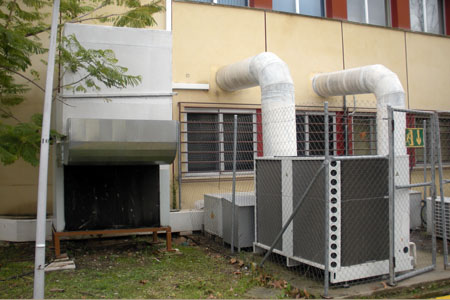 Sistema de climatización de la sala de máquinas