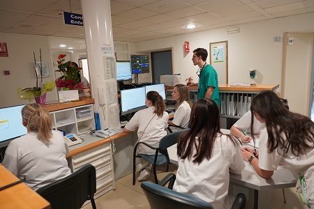 Control de Enfermería en planta de hospitalización. 
