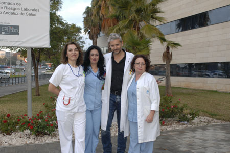 Compañeros de la UGC ORL intercentros del Hospital Universitario Reina Sofía de Córdoba