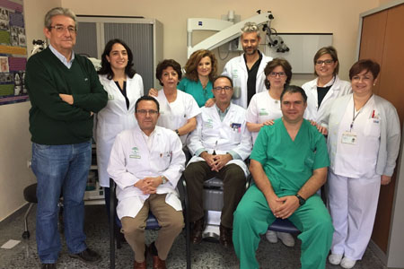 Compañeros de la UGC ORL intercentros del Hospital Infanta Margarita de Cabra